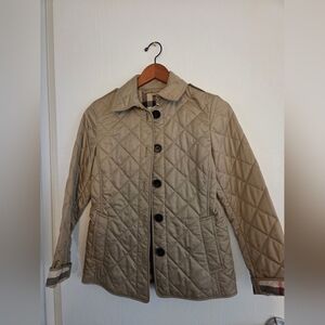 Burberry Tan Quilted Utility Jacket